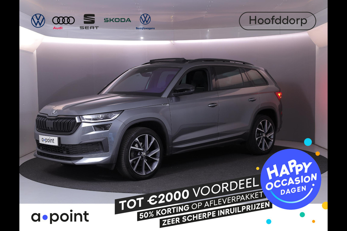 Škoda Kodiaq 1.5 TSI Sportline Business 150pk DSG | Panoramadak | Lederen bekleding | Navigatiesysteem | Voorstoelen verwarmd | Lichtmetalen velgen 20" | Travel-pakket | Apple Carplay/Android Auto
