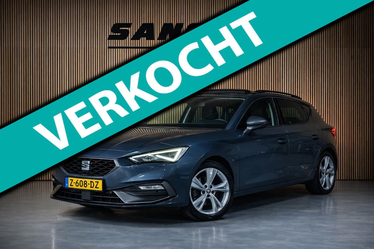 Seat Leon 1.4 TSI eHybrid PHEV FR PANO|AMBIENT|MATRIX KOPLAMPEN|STOEL + STUUR VERWARMING| 17 INCH LMV