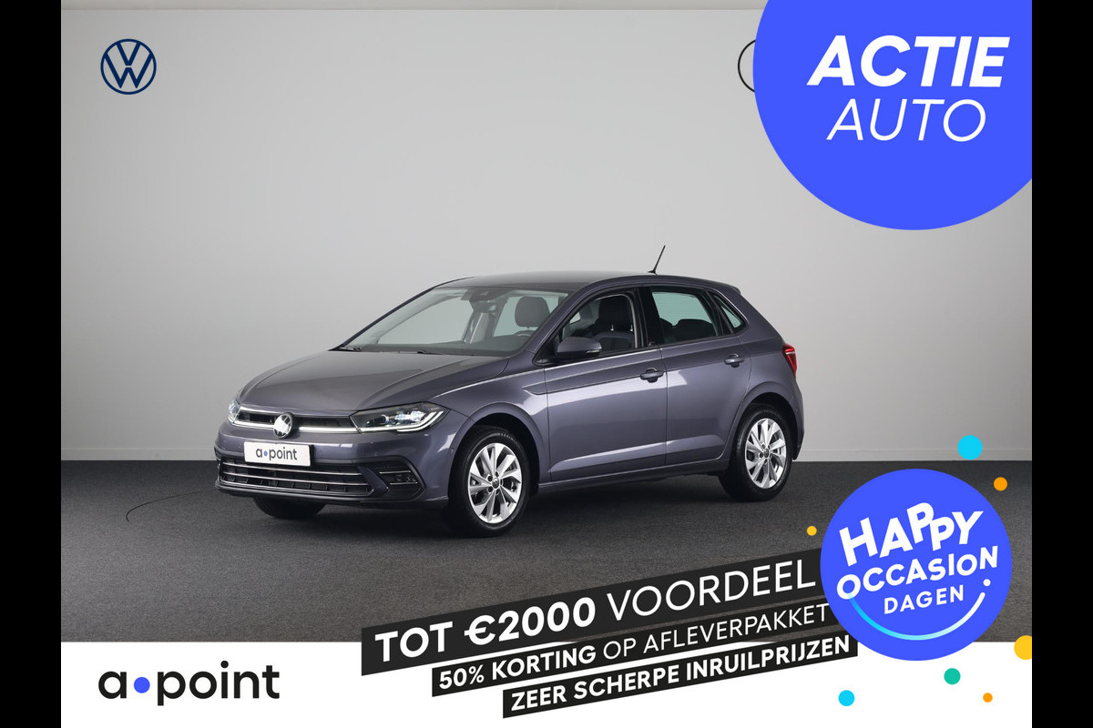 Volkswagen Polo 1.0 TSI Style 95 pk | Navigatie via App | Parkeersensoren (Park assist)| Autom. airco | Matrix LED koplampen | Keyless |