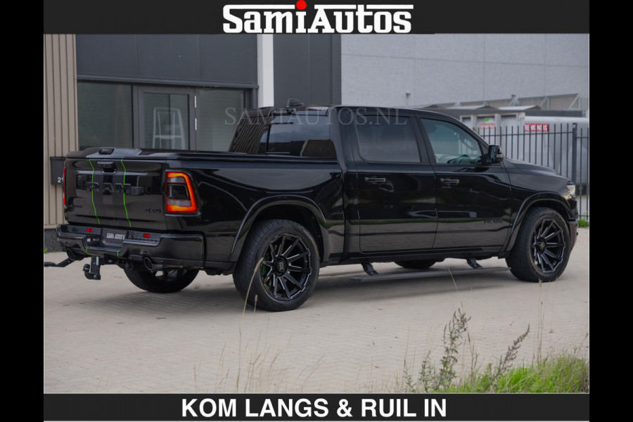Dodge Ram LIMITED 5.7 V8 HEMI | TOP STAAT | BOM VOL | HUD | LUCHTVERING | STRIPING | BREDE WIELEN | OPEN UITLAAT KLEP | ADAPTIVE | PANO |  CREW CAB | DUBBELE CABINE | 5 PERSOONS |