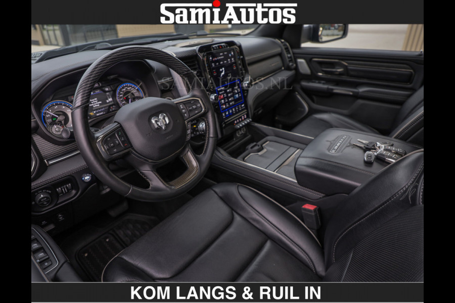 Dodge Ram LIMITED 5.7 V8 HEMI | TOP STAAT | BOM VOL | HUD | LUCHTVERING | STRIPING | BREDE WIELEN | OPEN UITLAAT KLEP | ADAPTIVE | PANO |  CREW CAB | DUBBELE CABINE | 5 PERSOONS |