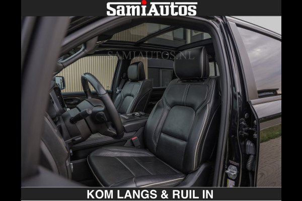 Dodge Ram LIMITED 5.7 V8 HEMI | TOP STAAT | BOM VOL | HUD | LUCHTVERING | STRIPING | BREDE WIELEN | OPEN UITLAAT KLEP | ADAPTIVE | PANO |  CREW CAB | DUBBELE CABINE | 5 PERSOONS |