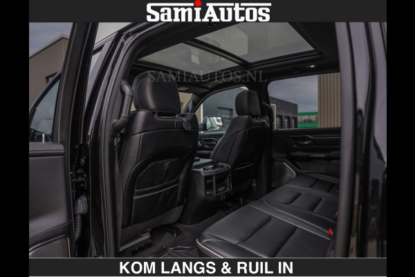 Dodge Ram LIMITED 5.7 V8 HEMI | TOP STAAT | BOM VOL | HUD | LUCHTVERING | STRIPING | BREDE WIELEN | OPEN UITLAAT KLEP | ADAPTIVE | PANO |  CREW CAB | DUBBELE CABINE | 5 PERSOONS |