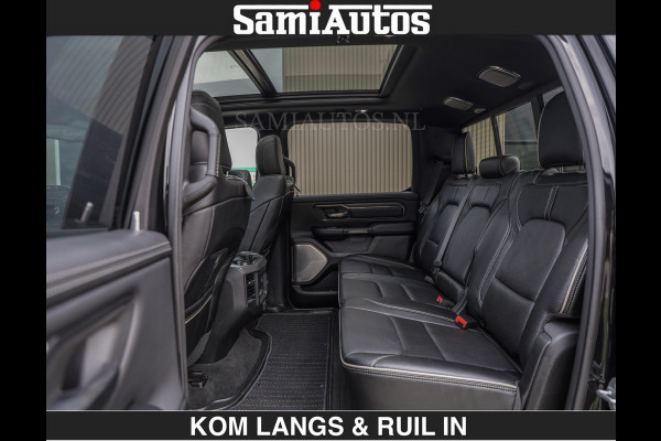 Dodge Ram LIMITED 5.7 V8 HEMI | TOP STAAT | BOM VOL | HUD | LUCHTVERING | STRIPING | BREDE WIELEN | OPEN UITLAAT KLEP | ADAPTIVE | PANO |  CREW CAB | DUBBELE CABINE | 5 PERSOONS |