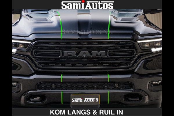 Dodge Ram LIMITED 5.7 V8 HEMI | TOP STAAT | BOM VOL | HUD | LUCHTVERING | STRIPING | BREDE WIELEN | OPEN UITLAAT KLEP | ADAPTIVE | PANO |  CREW CAB | DUBBELE CABINE | 5 PERSOONS |