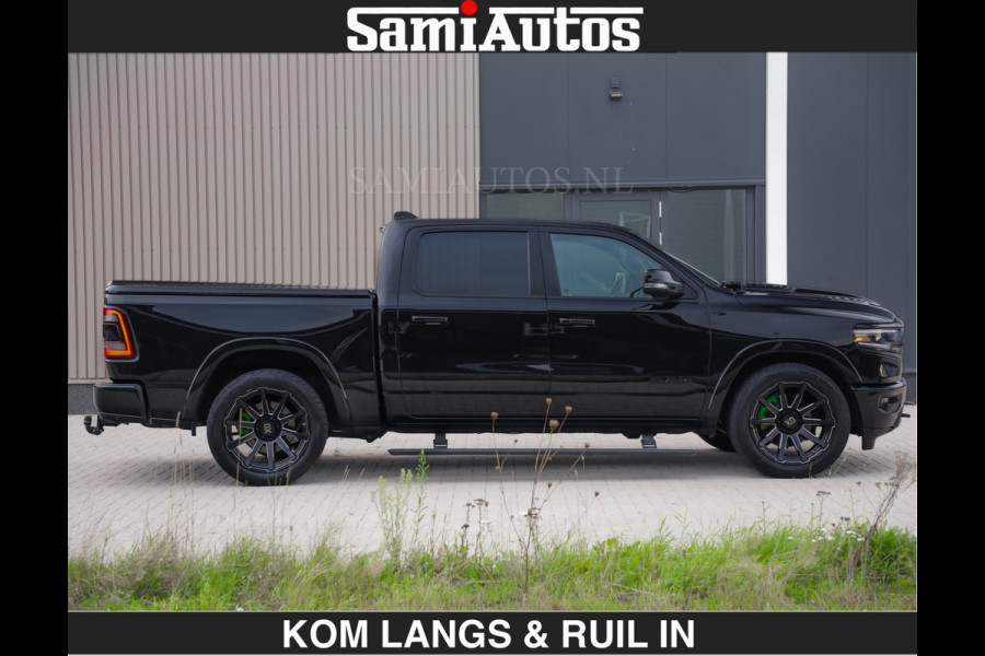 Dodge Ram LIMITED 5.7 V8 HEMI | TOP STAAT | BOM VOL | HUD | LUCHTVERING | STRIPING | BREDE WIELEN | OPEN UITLAAT KLEP | ADAPTIVE | PANO |  CREW CAB | DUBBELE CABINE | 5 PERSOONS |