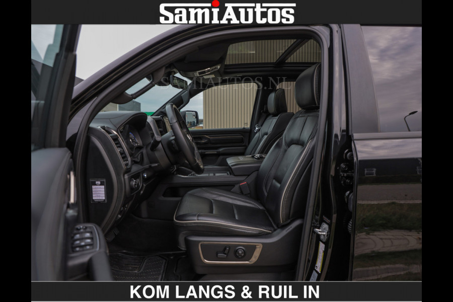 Dodge Ram LIMITED 5.7 V8 HEMI | TOP STAAT | BOM VOL | HUD | LUCHTVERING | STRIPING | BREDE WIELEN | OPEN UITLAAT KLEP | ADAPTIVE | PANO |  CREW CAB | DUBBELE CABINE | 5 PERSOONS |