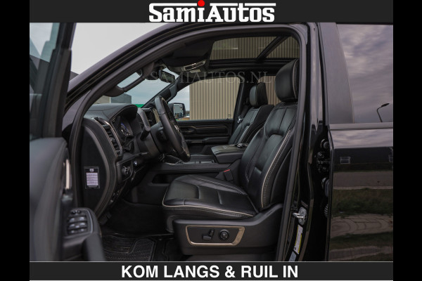 Dodge Ram LIMITED 5.7 V8 HEMI | TOP STAAT | BOM VOL | HUD | LUCHTVERING | STRIPING | BREDE WIELEN | OPEN UITLAAT KLEP | ADAPTIVE | PANO |  CREW CAB | DUBBELE CABINE | 5 PERSOONS |
