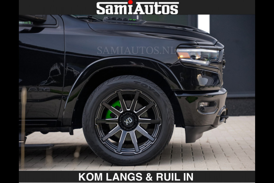 Dodge Ram LIMITED 5.7 V8 HEMI | TOP STAAT | BOM VOL | HUD | LUCHTVERING | STRIPING | BREDE WIELEN | OPEN UITLAAT KLEP | ADAPTIVE | PANO |  CREW CAB | DUBBELE CABINE | 5 PERSOONS |