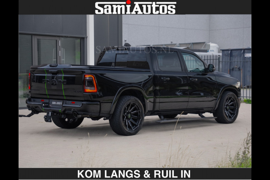 Dodge Ram LIMITED 5.7 V8 HEMI | TOP STAAT | BOM VOL | HUD | LUCHTVERING | STRIPING | BREDE WIELEN | OPEN UITLAAT KLEP | ADAPTIVE | PANO |  CREW CAB | DUBBELE CABINE | 5 PERSOONS |