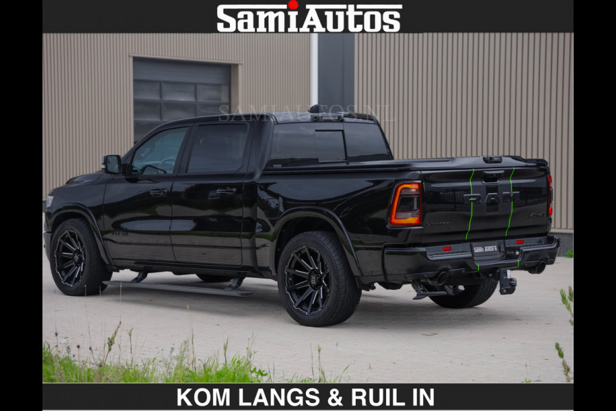 Dodge Ram LIMITED 5.7 V8 HEMI | TOP STAAT | BOM VOL | HUD | LUCHTVERING | STRIPING | BREDE WIELEN | OPEN UITLAAT KLEP | ADAPTIVE | PANO |  CREW CAB | DUBBELE CABINE | 5 PERSOONS |