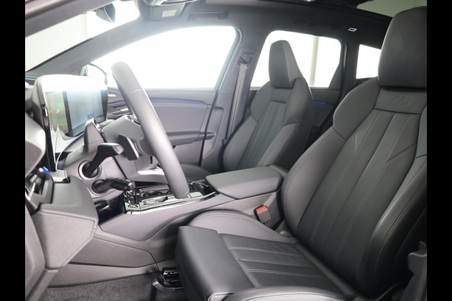 Audi Q6 e-tron S edition performance 100 kWh 306 pk | SOH 99,50% | Verlengde garantie | Navigatie | Warmetepomp | Panoramadak | Trekhaak (wegklapbaar) | Lederen bekleding | B&O Soundsystem | Rondomzicht camera | Head-up display | S-Line |
