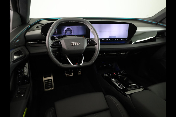 Audi Q6 e-tron S edition performance 100 kWh 306 pk | SOH 99,50% | Verlengde garantie | Navigatie | Warmetepomp | Panoramadak | Trekhaak (wegklapbaar) | Lederen bekleding | B&O Soundsystem | Rondomzicht camera | Head-up display | S-Line |