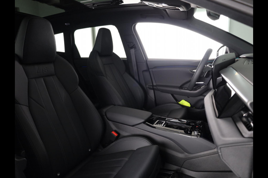 Audi Q6 e-tron S edition performance 100 kWh 306 pk | SOH 99,50% | Verlengde garantie | Navigatie | Warmetepomp | Panoramadak | Trekhaak (wegklapbaar) | Lederen bekleding | B&O Soundsystem | Rondomzicht camera | Head-up display | S-Line |
