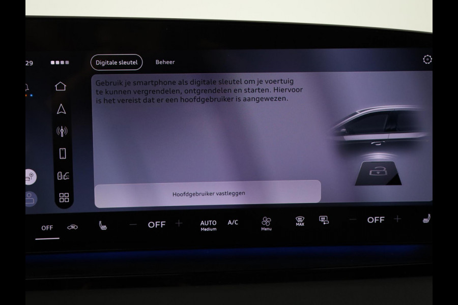 Audi Q6 e-tron S edition performance 100 kWh 306 pk | SOH 99,50% | Verlengde garantie | Navigatie | Warmetepomp | Panoramadak | Trekhaak (wegklapbaar) | Lederen bekleding | B&O Soundsystem | Rondomzicht camera | Head-up display | S-Line |