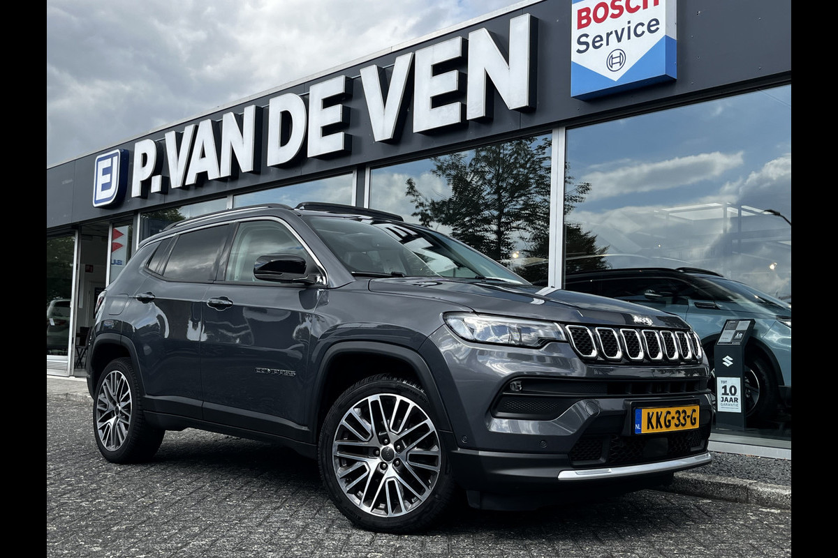 Jeep Compass 1.3T Limited 150pk/110Kw DDCT Automaat | Panodak | Adapt. Cruise | Carplay/Android Auto | Keyless |