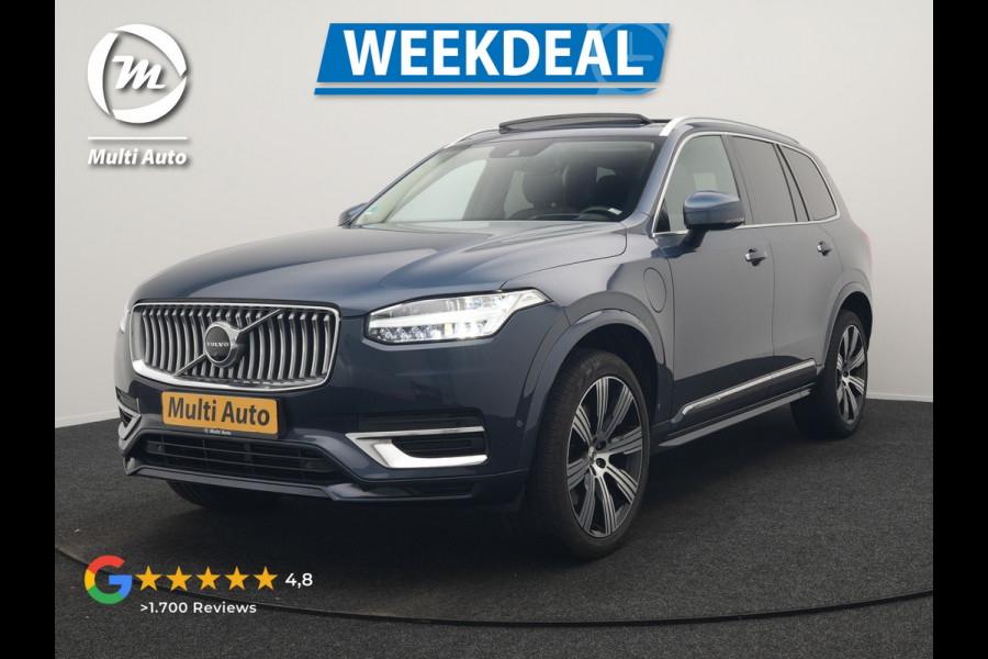 Volvo XC90 T8 Recharge AWD Inscription 7 Persoons PHEV 394pk Dealer O.H | Panodak | Head Up | Adaptive Cruise | Nappa  Lederen Sportstoelen Memory & Verwarmd | Harman / Kardon | 360 Camera | Blis | Apple Carplay | Keyless | Navigatie | Virtual | 21" L.M | DAB | Plug In Hybrid |