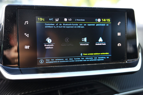 Peugeot e-208 EV Blue Lease Allure 50 kWh AVM CARPLAY VIRTUAL KEYLESS CLIMA CAMERA CRUISE PARK ASS BT"21