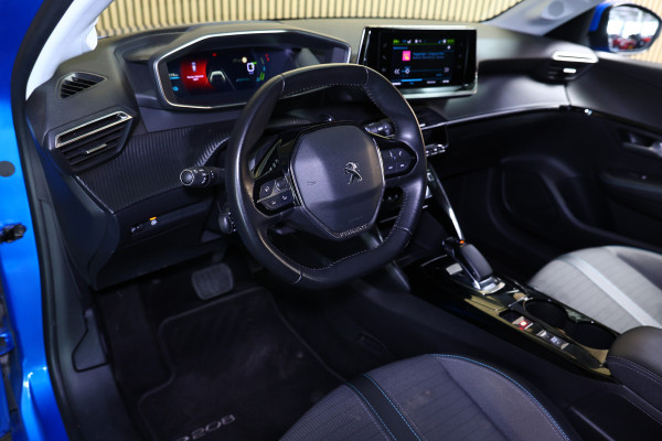 Peugeot e-208 EV Blue Lease Allure 50 kWh AVM CARPLAY VIRTUAL KEYLESS CLIMA CAMERA CRUISE PARK ASS BT"21