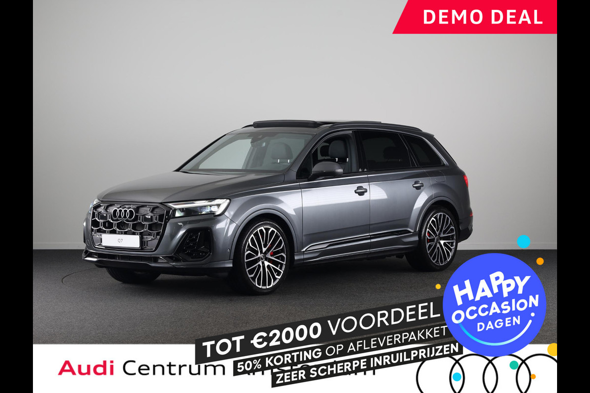 Audi Q7 55 TFSI e quattro Pro Line S 394pk | Panoramadak | Adaptive cruisecontrol |  B&O soundsysteem | Optiekpakket zwart Plus | Privacy Glass | Trekhaak