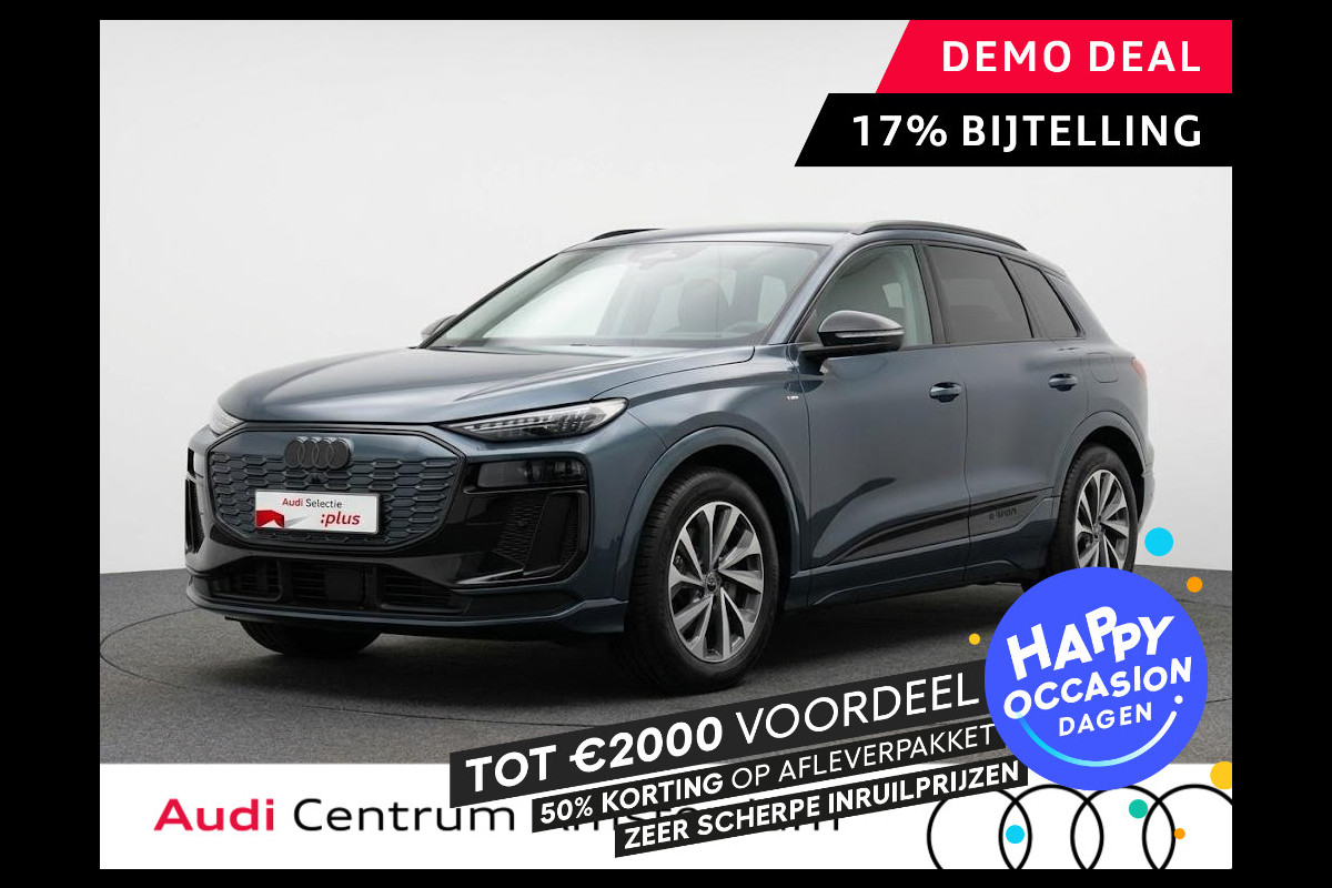 Audi Q6 e-tron S edition 83 kWh 225pk | Trekhaak wegklapbaar | S-line Exterieur | MMI bijrijdersscherm | Stoelverwaming voor en achter