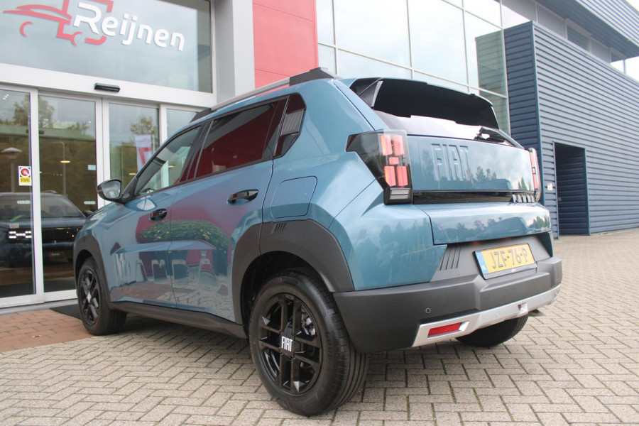 Fiat Grande Panda 1.2 Hybrid 110PK AUTOMAAT ICON | PACK STYLE: 16" LICHTMETALEN VELGEN HOOGGLANS ZWART, DAKRAILS ZWART, EXTRA GETINTE ACHTERRUITEN, IN HOOGTE VERSTELBARE PASSAGIERSSTOEL, MIDDENARMSTEUN, STYLE VOOR EN ACHTERBUMPER, STYLE DASHBOARD) | CRUISE CONTROL | DAB+ RADIO | APPLE CARPLAY/ANDROID AUTO |