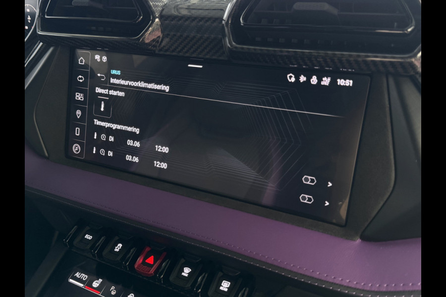 Lamborghini Urus 4.0 V8 SE 800 PK VOL OPTIES/CARBON /AD PERSONAM/ VIOLA MITHRAS/ PANO / MASSAGE phev . Viola Mithras