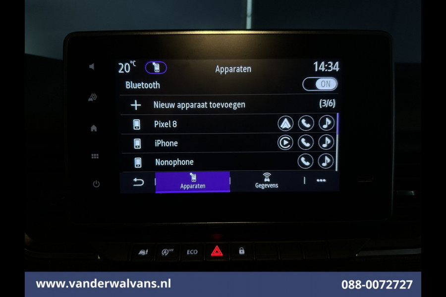 Renault Trafic 2.0 dCi 131pk L2H1 Euro6 Airco | Camera | LED | Navigatie | Apple Carplay | Cruisecontrol Android Auto, Parkeersensoren, Bijrijdersbank