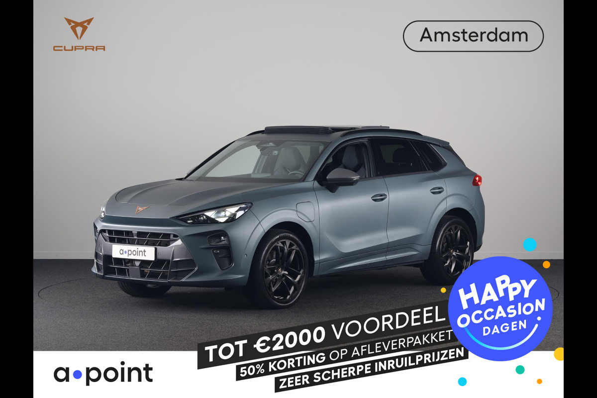 CUPRA Terramar 1.5 TSI e-Hybrid VZ America s CUP 272pk | Panoramadak | Trekhaak | 360° Camera | Elektrisch verstelbare voorstoelen | Lederen bekleding | Verwarmbare voorstoelen