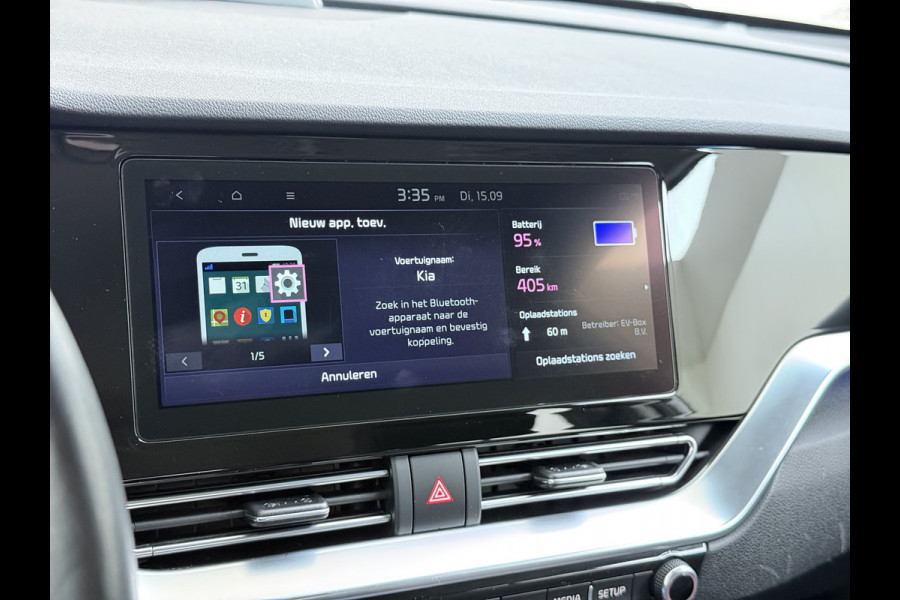 Kia e-Niro DynamicLine 64kWh 204PK Warmtepomp SOH 98% Camera Adap.Cruise Stoel+Stuurverwarming Navi Ecc Apple Carplay Android Auto Pdc Isofix Lane Assist VESS Regen-Lichtsensor 1e Eigenaar Origineel Nederlandse Auto