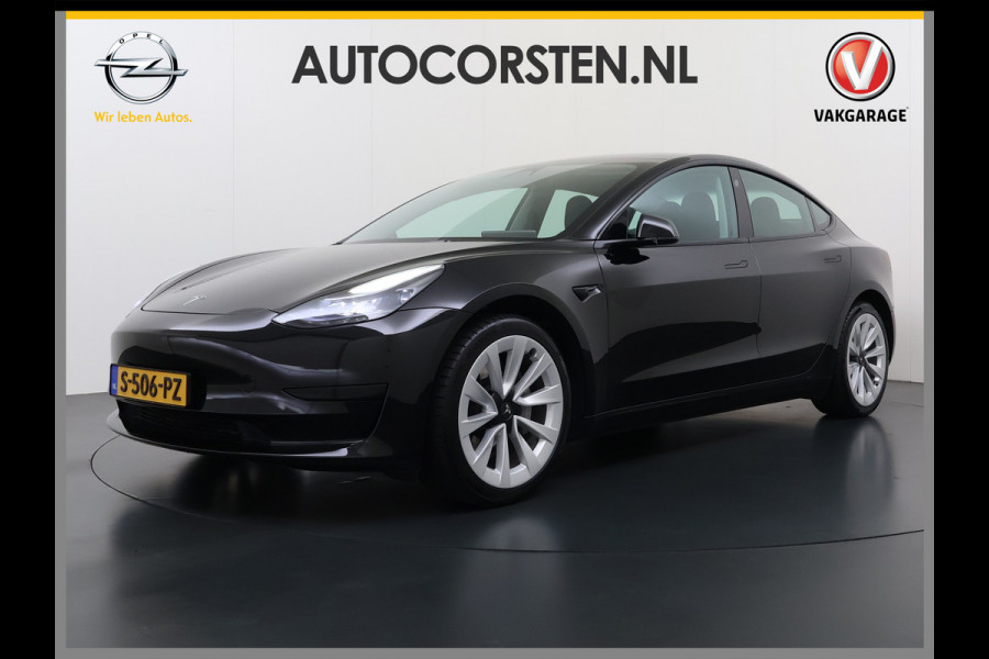 Tesla Model 3 RWD 60kWh Warmtepomp LFP-Accu SOH 91% Traffic Aware Cruise Control+Autom.Sturen Camera's Navi Ecc Stoel+Stuurverwarming Elek.Ach Lmv 19" AMD Ryzen™ Elek.Stoelen+Memory Isofix Regen-Lichtsensor 1e Eigenaar Origineel Nederlandse Auto