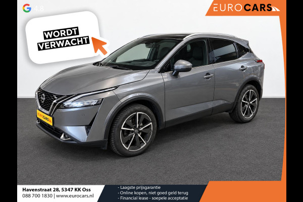 Nissan QASHQAI 1.3 MHEV Automaat Tekna Plus Navigatie Apple Carplay/Android Auto Parkeersensoren 360 camera Adaptive cruise control Panoramadak Elektrische achterklep Elektrische bestuurderstoel Stoel-en stuurverwarming Ledverlichting Climate Control