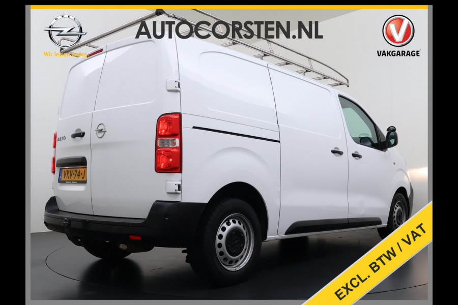 Opel Vivaro 2.0CDTI 123PK Euro 6 L2H1 3-Persoons Imperiaal Trekhaak 360°Camera Navi Apple Carplay Android Auto Airco Cruise Control Betonplex Vloer Kasteninbouw Wandbetimmering 2.500KG Trekgewicht 1e Eigenaar