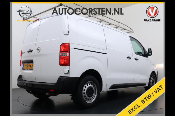 Opel Vivaro 2.0CDTI 123PK Euro 6 L2H1 3-Persoons Imperiaal Trekhaak 360°Camera Navi Apple Carplay Android Auto Airco Cruise Control Betonplex Vloer Kasteninbouw Wandbetimmering 2.500KG Trekgewicht 1e Eigenaar