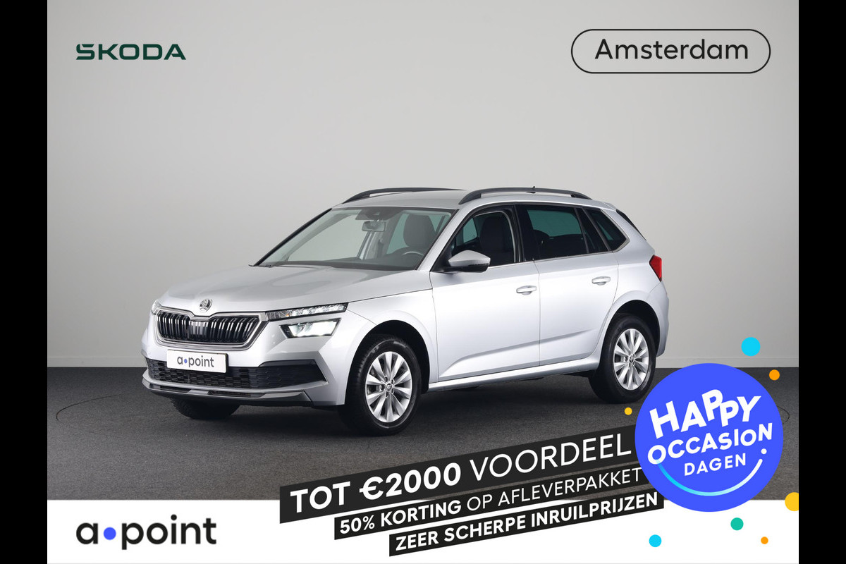 Škoda Kamiq 1.0 TSI Ambition 110pk | Navigatie via App |  Cruise control | LED koplampen | Apple Carplay/Android Auto | Lichtmetalen velgen 16 inch | Parkeersensoren achter | Cruise controle