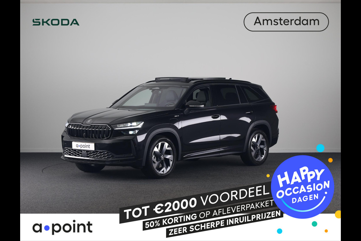 Škoda Kodiaq 1.5 TSI PHEV 204pk Sportline Business 204pk | Panoramadak | Trekhaak | Elektrisch verstelbare voorstoel met geheugen | Verwarmbare voorstoelen en achterbank |  Verlengde garantie |