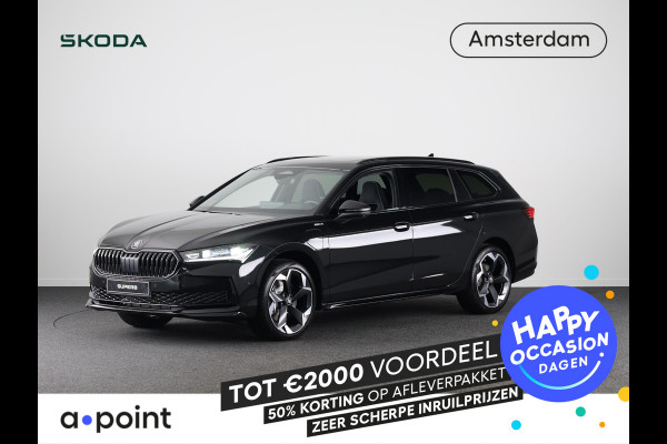 Škoda Superb combi Sportline Business PHEV 1.5 TSI 204 pk 6 versn. DSG | Travel assist plus | Panoramadak | Canton | 19 inch lichtmetalen velgen