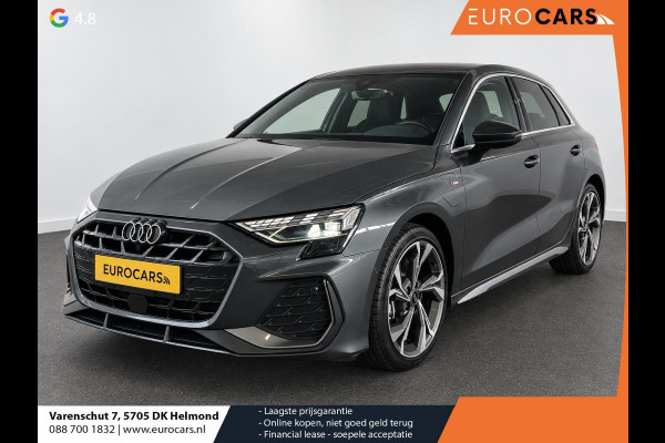 Audi A3 Sportback 40 TFSI e 204pk Automaat S-Line edition Comfort pakket Plus Lichtmetalen Velgen 18" Matrix Led Parkeer sensoren Camera Cruise Control Adaptive Navigatie Apple Carplay/Android Auto