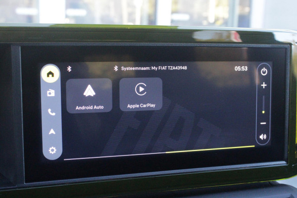 Fiat Grande Panda LA PRIMA 11 kW 44 kWh | WINTER PACK: (VERWARMBARE VOORSTOELEN, VERWARMBAAR STUURWIEL, VERWARMBARE VOORRUIT) | 17" LICHTMETALEN VELGEN "GLOSSY BLACK" | ELEKTRISCH INKLAPBARE BUITENSPIEGELS | MIDDENARMSTEUN VOOR | NAVIGATIE | DRAADLOZE TELEFOONLADER | ACHTERUITRIJ CAMERA MET DYNAMISCHE HULPLIJNEN | REGENSENSOR | CLIMATE CONTROL | DAB+ RADIO | DRAADLOZE APPLE CARPLAY/ANDROID AUTO |