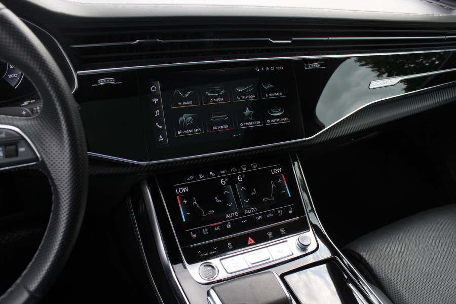Audi Q7 60 TFSI e quattro Competition / SoH 91,5% / Trekhaak / Panoramadak / 360Camera / Head-up / Softclose / Luchtvering / 22'' / Keyless / Matrix LED / Carbon intr. / Stoelventilatie+Verwarming / Stuurverwarming / Bose / Dodeh