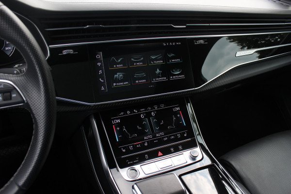 Audi Q7 60 TFSI e quattro Competition / SoH 91,5% / Trekhaak / Panoramadak / 360Camera / Head-up / Softclose / Luchtvering / 22'' / Keyless / Matrix LED / Carbon intr. / Stoelventilatie+Verwarming / Stuurverwarming / Bose / Dodeh