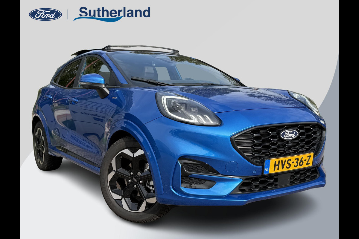 Ford Puma 1.0 EcoBoost Hybrid 155pk Automaat | Panoramadak | Afneembare trekhaak | Winter Pack | Adaptive cruise control | 360 graden camera | Bang&Olufsen | Elektrsiche achterklep | Matrix LED