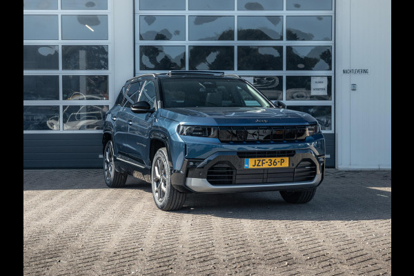 Jeep Compass 1.2 e-Hybrid First Edition | Adapt. Cruise | Schuif/Kanteldak | Camera | Carplay | 18" | Elektr. A-Klep | Navi | Winter Pack