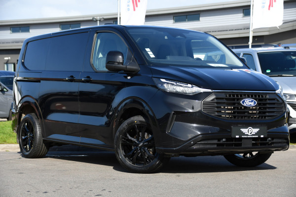 Ford Transit Custom 300 2.0 TDCI L1H1 Limited Black Edition Camera, Cruise, Carplay, LED, Stoelverwarming , 150pk, Sensoren, Trekhaak, Multimedia, Uniek!
