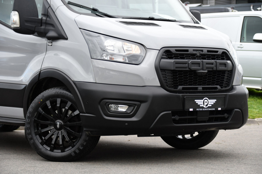 Ford Transit 350 2.0 TDCI L3H2 Raptor Edition FACELIFT! Virtual, 360 Camera, Carplay, Adaptieve Cruise, Stoelverwarming, Stuur verwarming, 165pk, automaat, Trekhaak, Uniek!