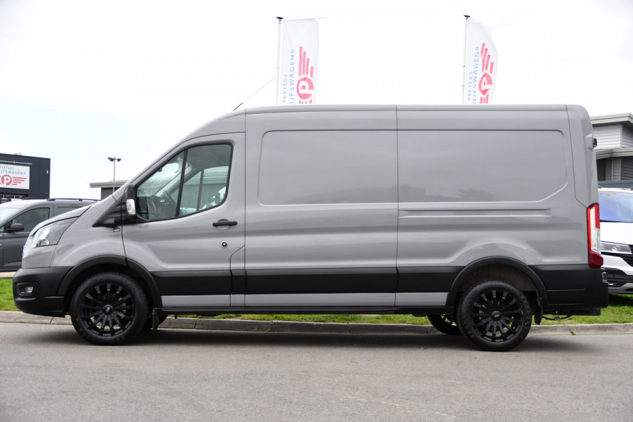 Ford Transit 350 2.0 TDCI L3H2 Raptor Edition FACELIFT! Virtual, 360 Camera, Carplay, Adaptieve Cruise, Stoelverwarming, Stuur verwarming, 165pk, automaat, Trekhaak, Uniek!