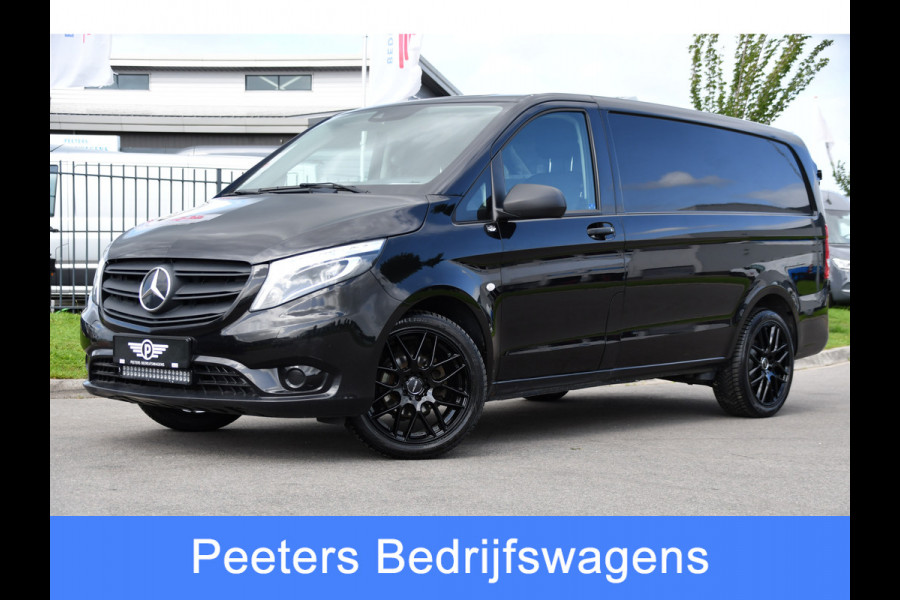 Mercedes-Benz Vito 116 CDI L2 Black Edition Camera, Cruise, Carplay, LED, 164pk, Stoelverwarming, Standkachel, Automaat, Multimedia, Uniek!