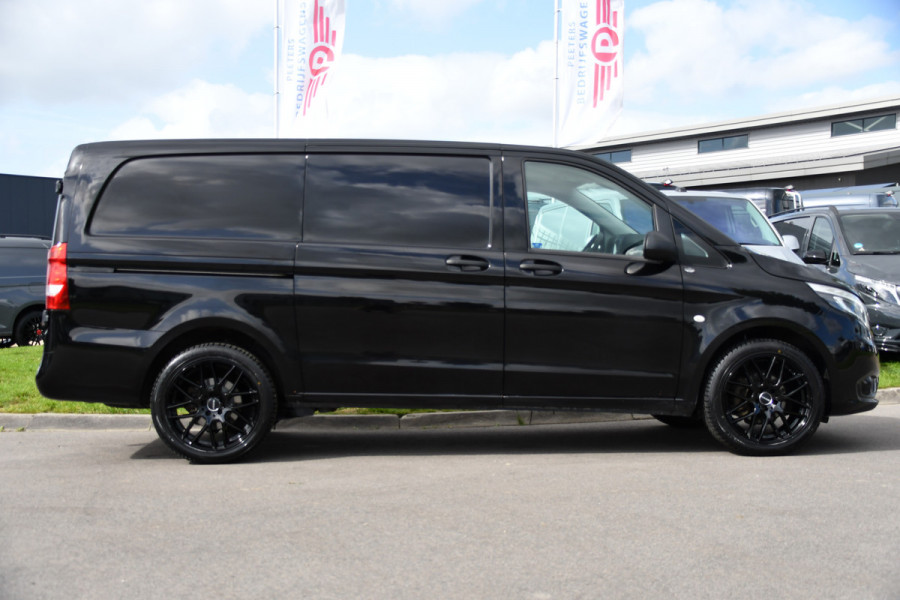 Mercedes-Benz Vito 116 CDI L2 Black Edition Camera, Cruise, Carplay, LED, 164pk, Stoelverwarming, Standkachel, Automaat, Multimedia, Uniek!