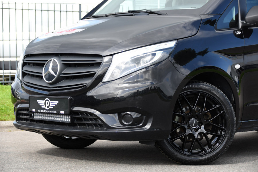 Mercedes-Benz Vito 116 CDI L2 Black Edition Camera, Cruise, Carplay, LED, 164pk, Stoelverwarming, Standkachel, Automaat, Multimedia, Uniek!