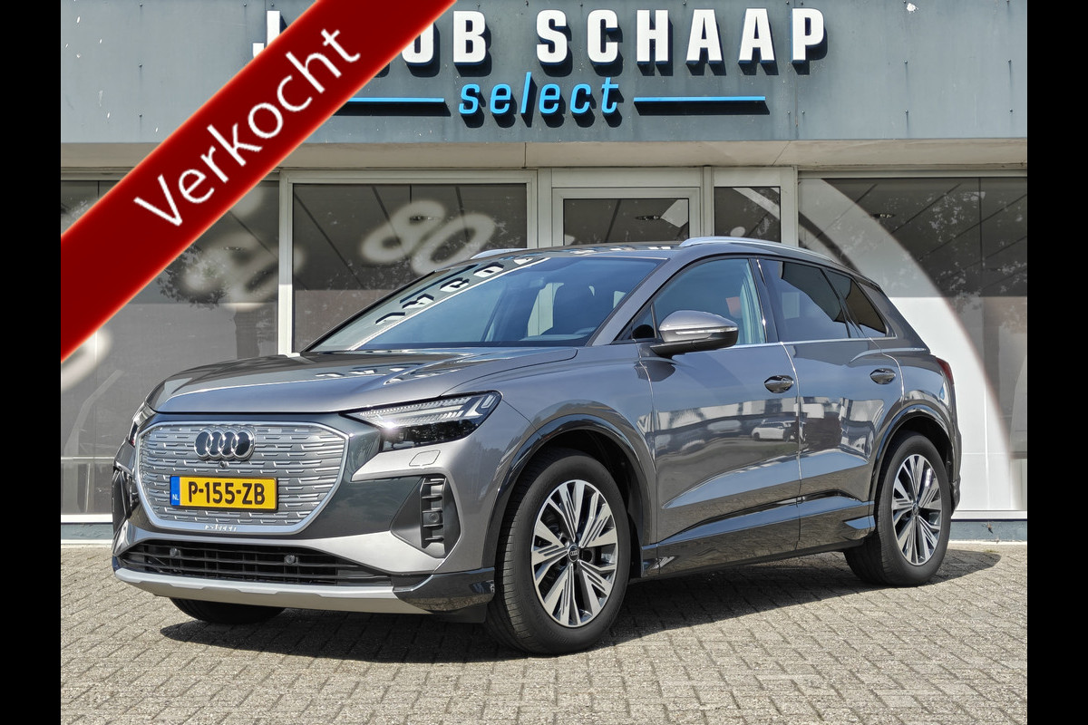 Audi Q4 e-tron 40 Advanced Plus 77 kWh / Soh95% / Carplay / Camera / Warmtepomp / Leder / Adap. Cruise / 19'' LM /